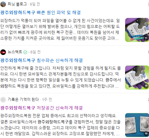광주외장하드복구 검색결과